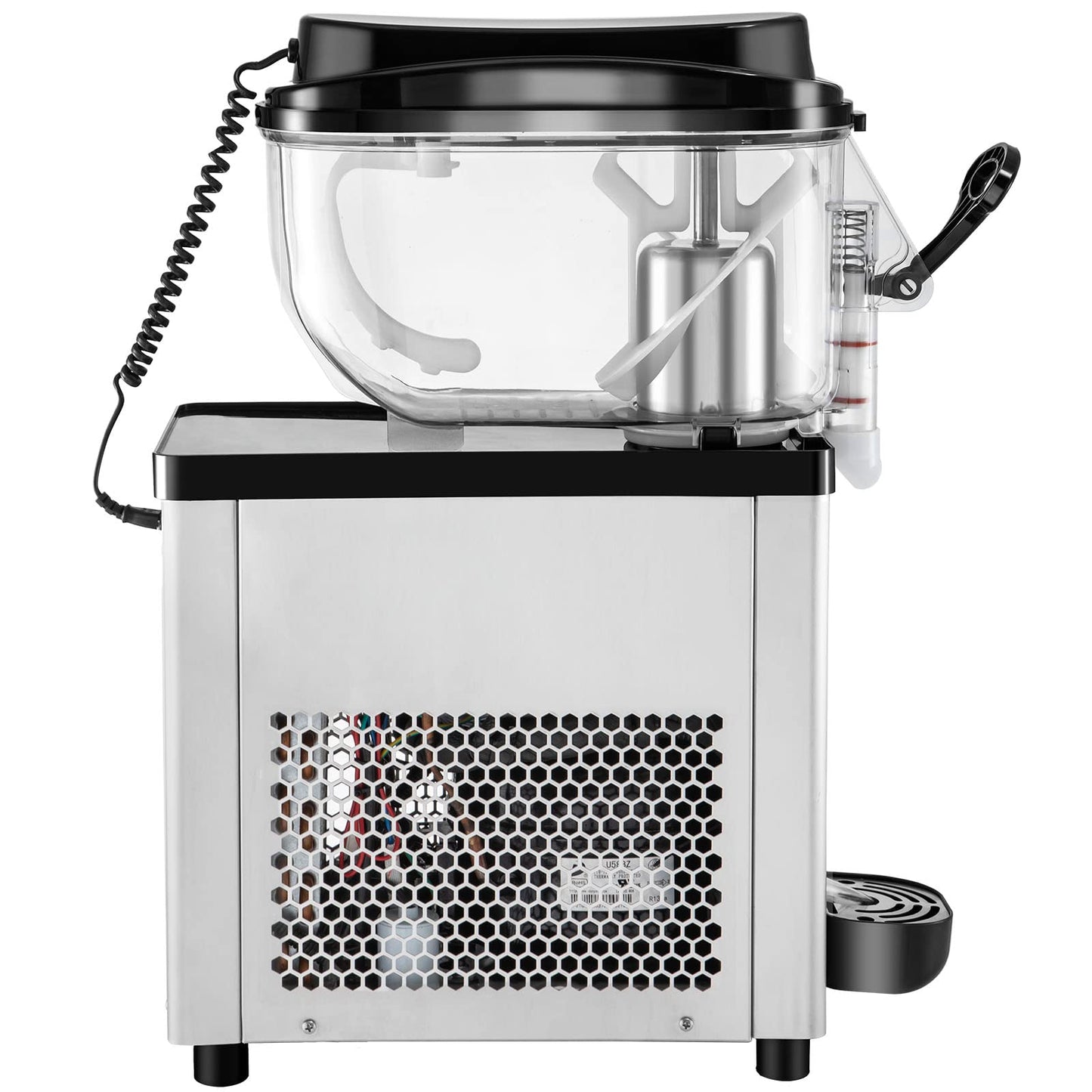 VEVOR Slushie Machine, Slushy Machine 6L/1.6 Gal 25 Cups Single-Bowl, 300W Frozen Drink maker, Stainless Steel Margarita Smoothie Machine, Slushie Machine for Cafes Restaurants Bars Home Use