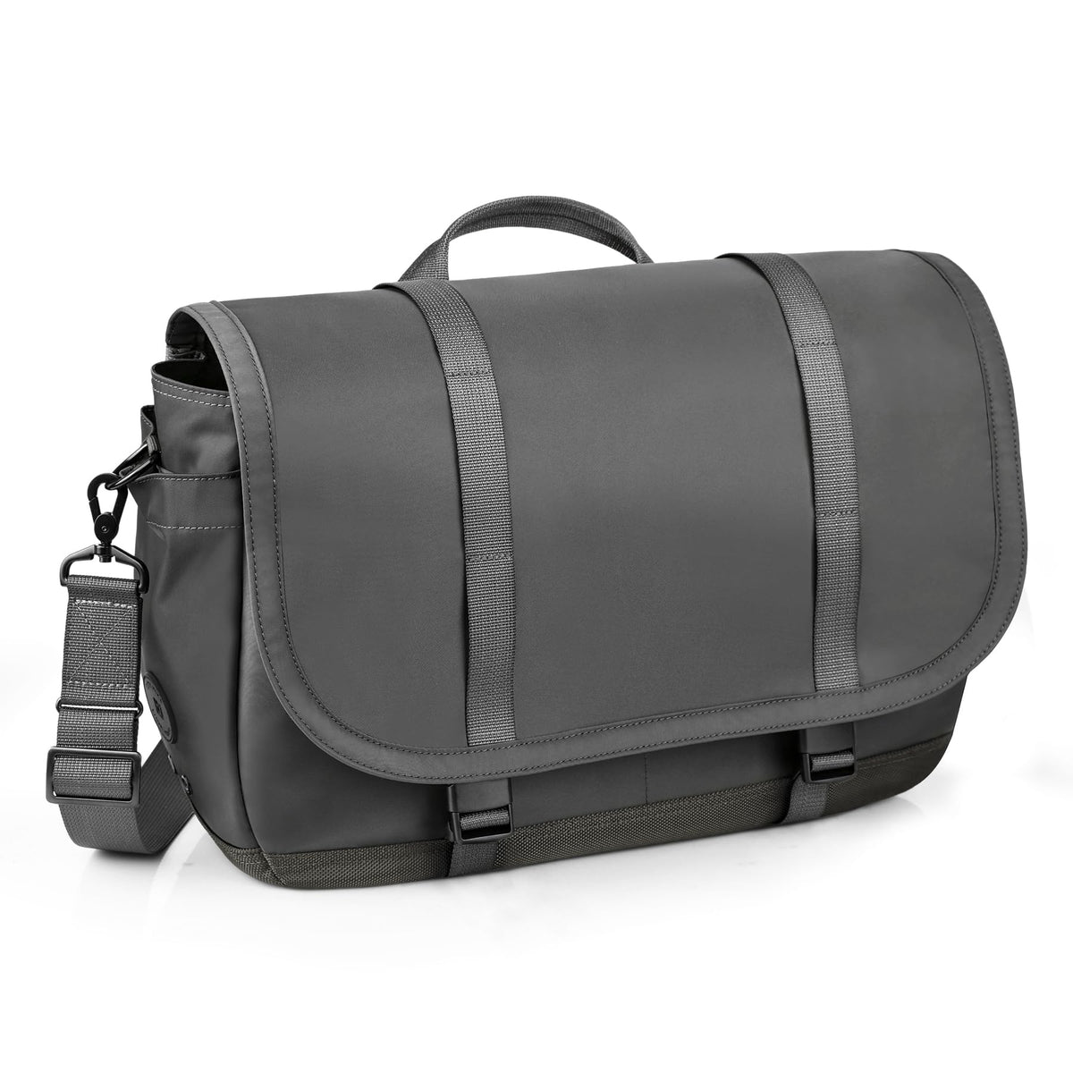 travel inspira Messenger Bag for Men/Women, Anti-theft Lightweight Men's Laptop Bag 16 inch Water Resistant Crossbody Satchel Bags Computer Work Office College Bag with Shoulder Strap, Grey