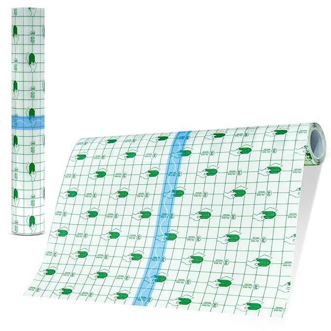 Second Skin Tattoo Cover Tattoo Aftercare Bandage Transparent and Waterproof for Medium and Large Tattoos Initial Healing (Roll 10 in x 2.2 yd)