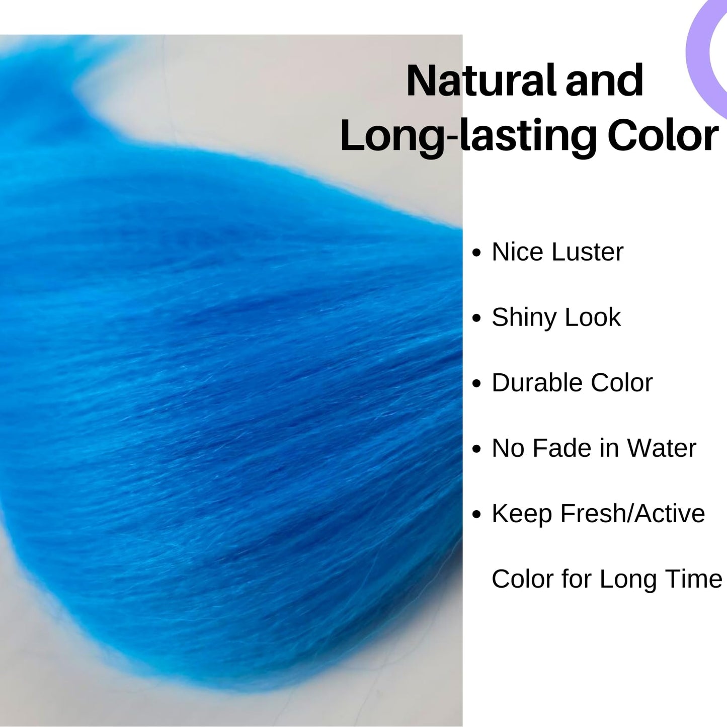 Kids Braiding Hair Pre Stretched Light Blue 16 Inch Short Synthetic Blue Box Braids Hair for Braiding
