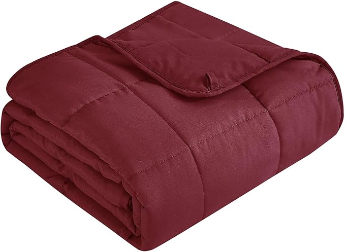Topcee Weighted Blanket for Adults (15 lbs, 60" x 80") Queen Size Soft Cooling Heavy Blanket Sleeping, Apply to 130-160 lbs Body, Thick Breathable Blanket with Glass Bead, Easy Care