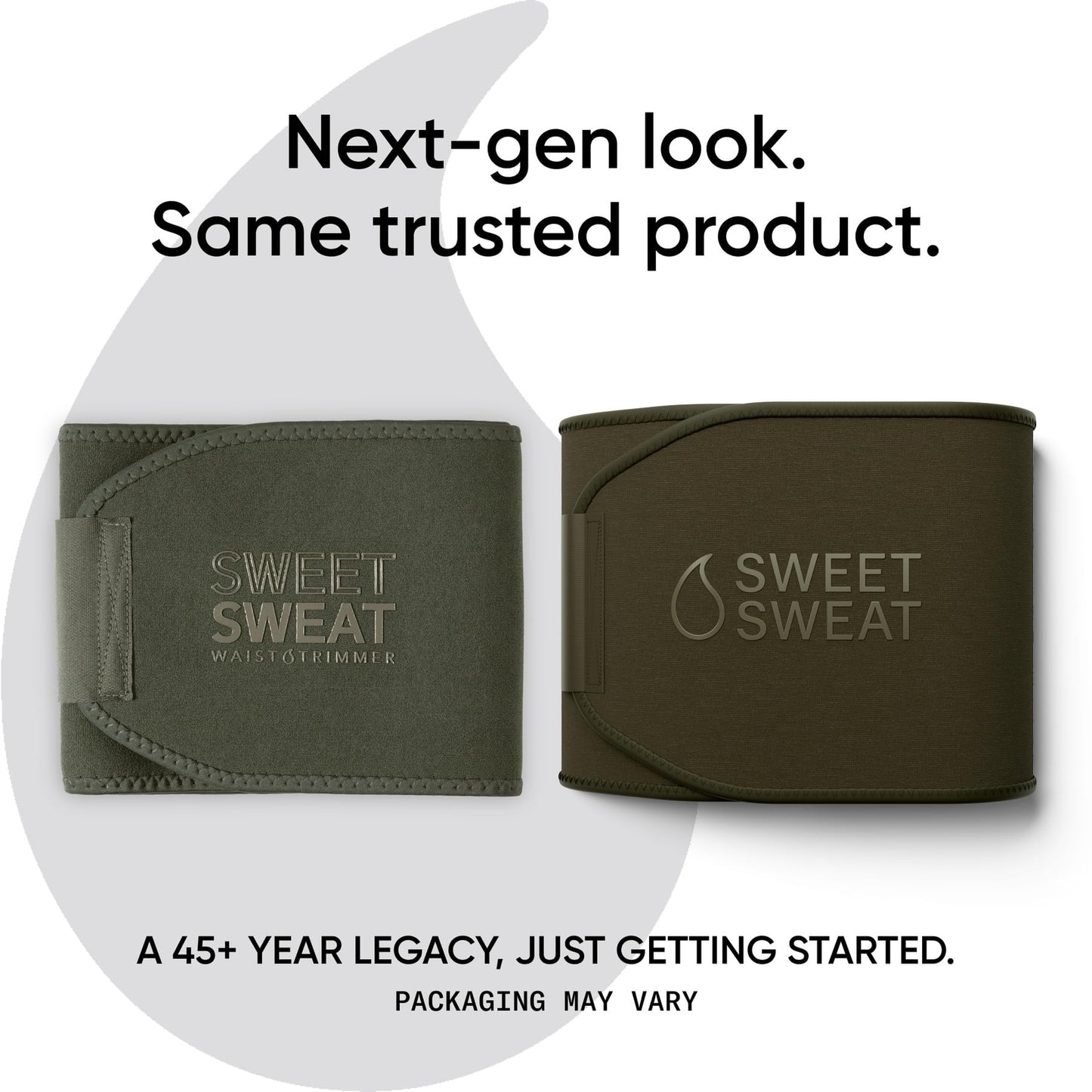 Sports Research Sweet Sweat Waist Trimmer (Core Series) - Premium Sweat Enhancing Fitness Band for Women & Men - Adjustable Fit · Latex-Free Neoprene - Matte Green, Large