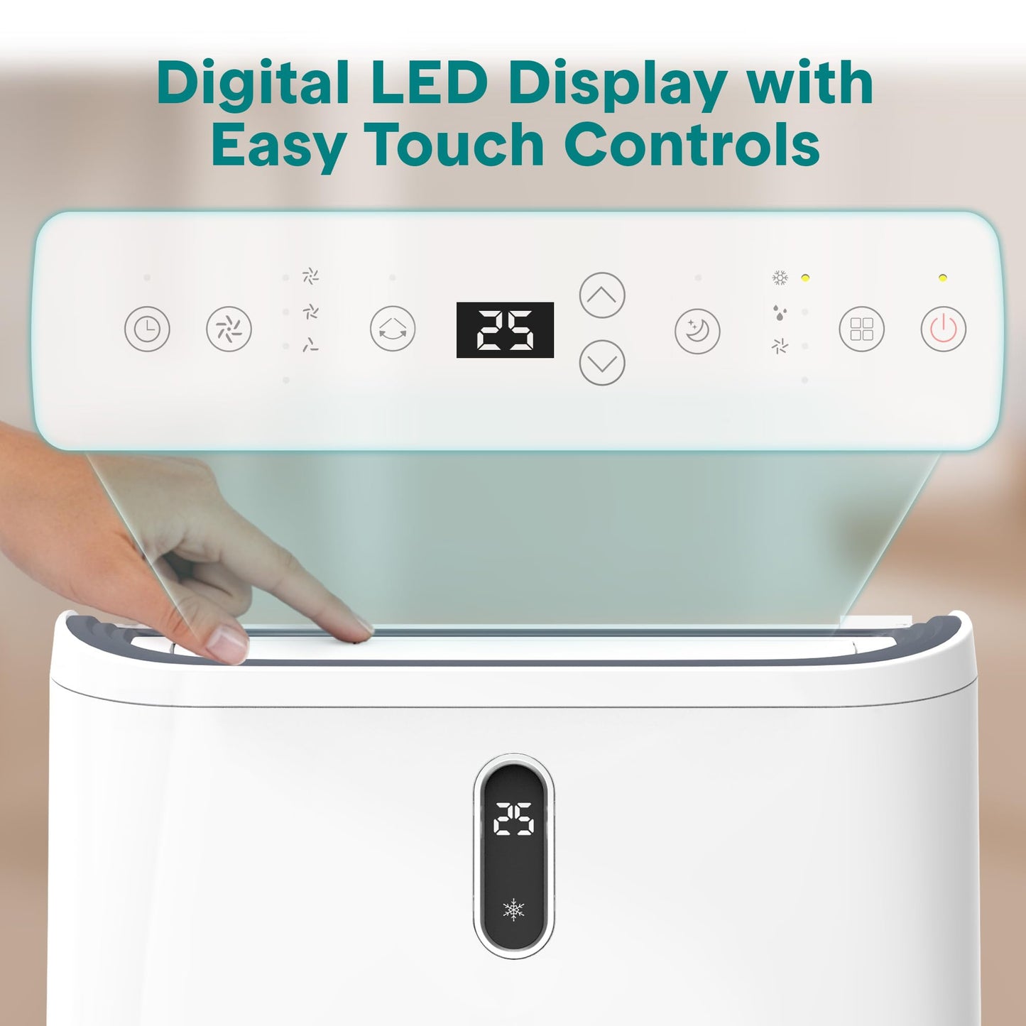 SereneLife Portable Air Conditioner 12000 BTU | Cools Rooms up to 450 sq ft | 3-in-1 Cooling, Fan & Dehumidifier | 24-Hour Timer & Remote | Standing Portable AC Unit with Window Kit Included