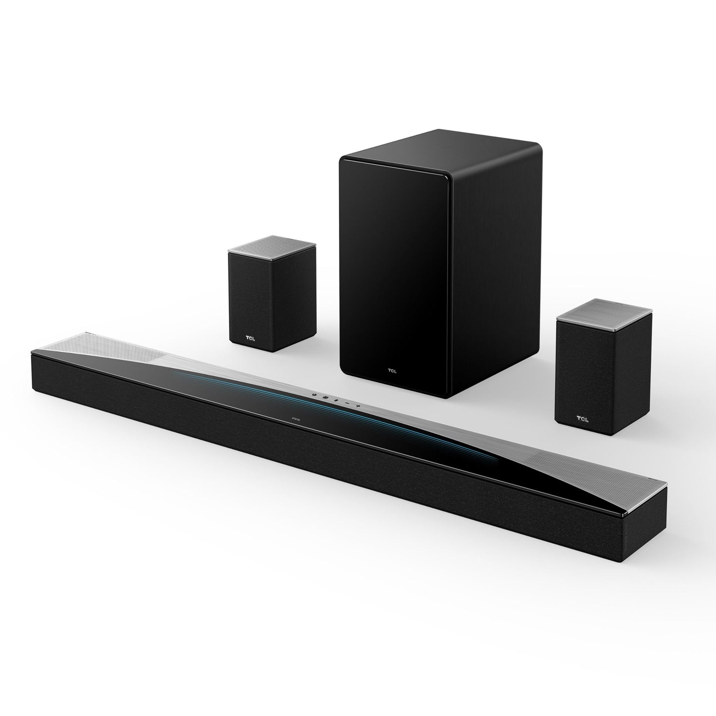 TCL Q85H 7.1.4 Surround Sound Bar with Wireless Subwoofer for Smart TV | Dolby Atmos DTS:X Sound System | 860W Power Bluetooth Home Theater Speaker | App Control & Remote Control | Latest Model