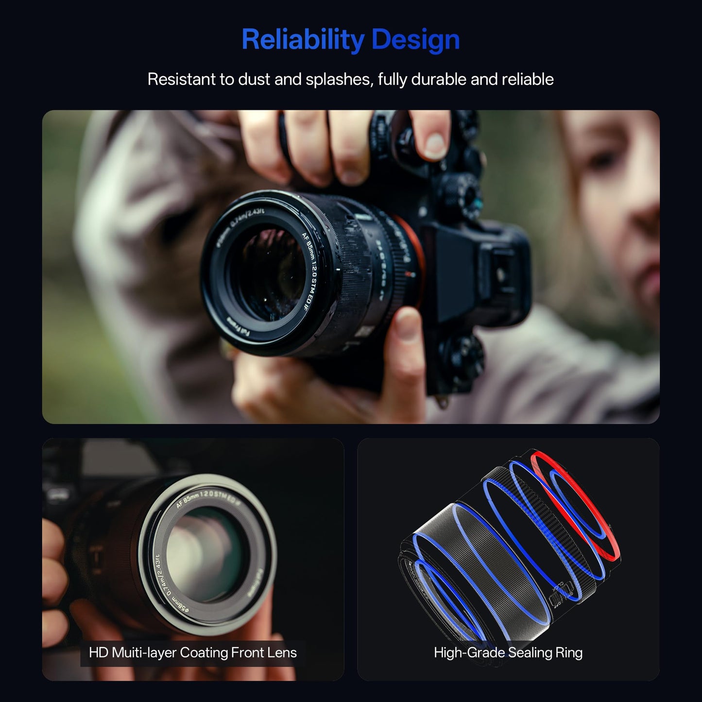 VILTROX AF 85mm F2.0 EVO Full Frame Z Lens for Nikon Z-Mount, 85mm f/2.0 Auto Focus Standard Portrait Prime Lens with STM Motro Compatible with with Nikon Z5 Z30 Z50 Zfc Z6II Z6III Z8 Z9