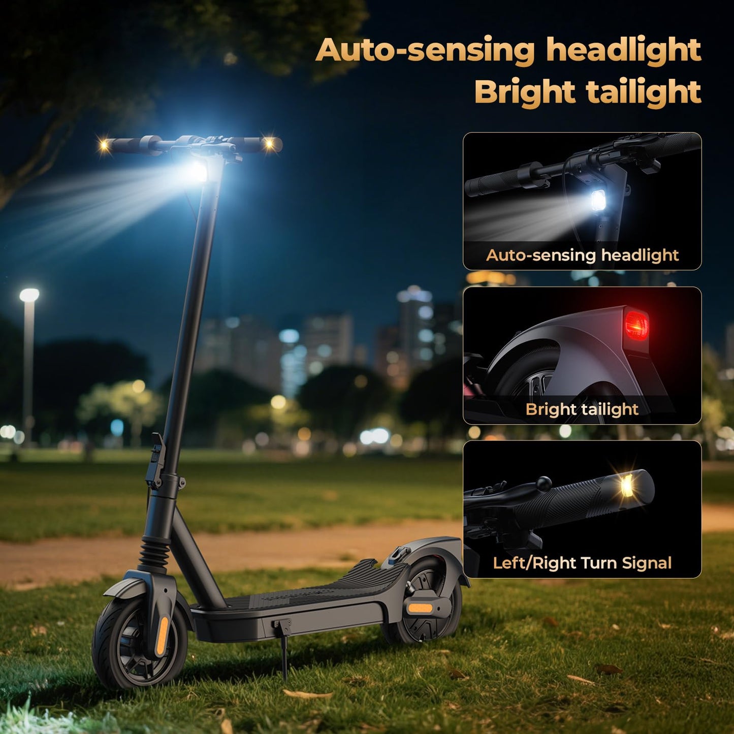 Electric Scooter for Adults 750W /1000W, 20MPH, 32/40 Miles Adult Electric Scooters with Long Range, 10" Tire Motorized Scooters, Foldable E-Scooter Commuter with App, Dual Suspension