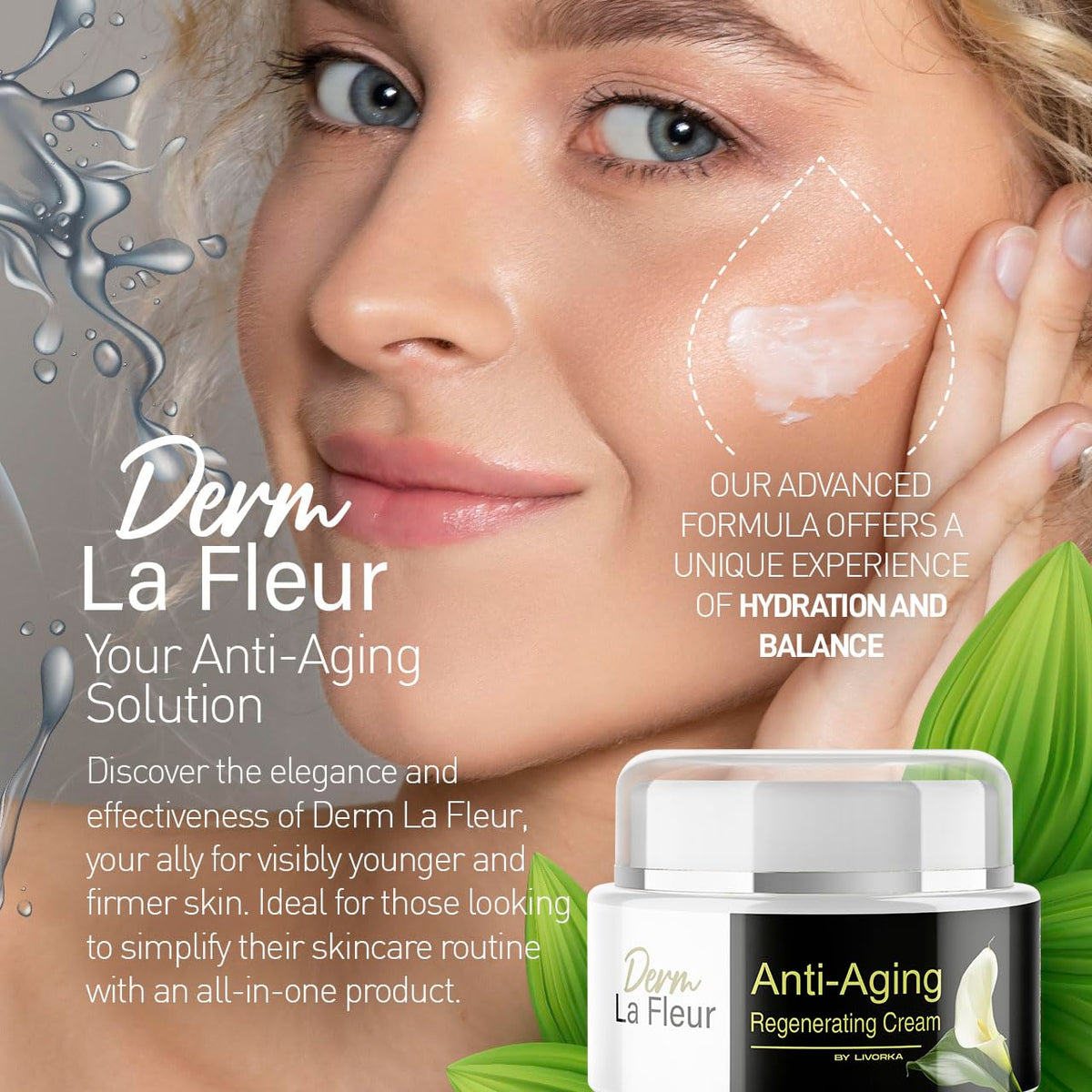 2 Pack- Derm La Fleur Cream - Derm La Fleur Anti-Aging Cream, Derm La Fleur 2 Bottle For 60 Days, Derm LaFleur Plus, DermLaFleur