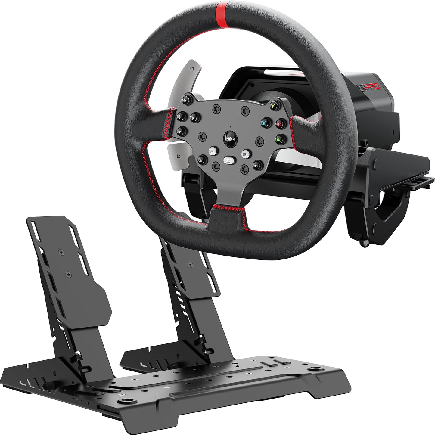 PXN V10 Ultra Direct Drive Racing Wheel, 3.2Nm Force Feedback, Hall Effect Metal Pedals, 4 Aluminum Paddle Shifters, Sim Racing Wheel for PC, PS4, Xbox Series X|S & Xbox One