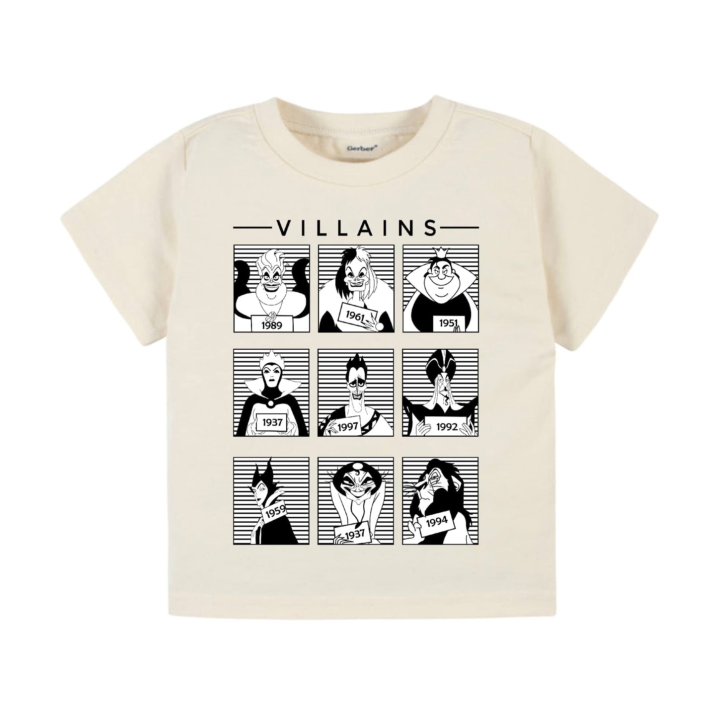 Villains mugshots Halloween shirt cute spooky Halloween toddler shirt cute spooky villain themed shirt baby Halloween onesie (4 toddler)