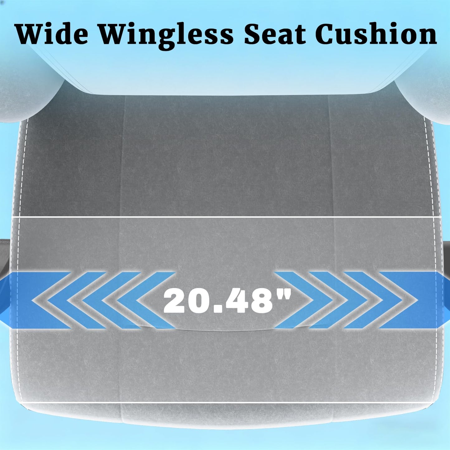 Massage Gaming Chair, Ergonomic Video Game Chair with Lumbar Support and Footrest, Height Adjustable Fabric Computer Chair with Pocket Spring Cushion (Gray)