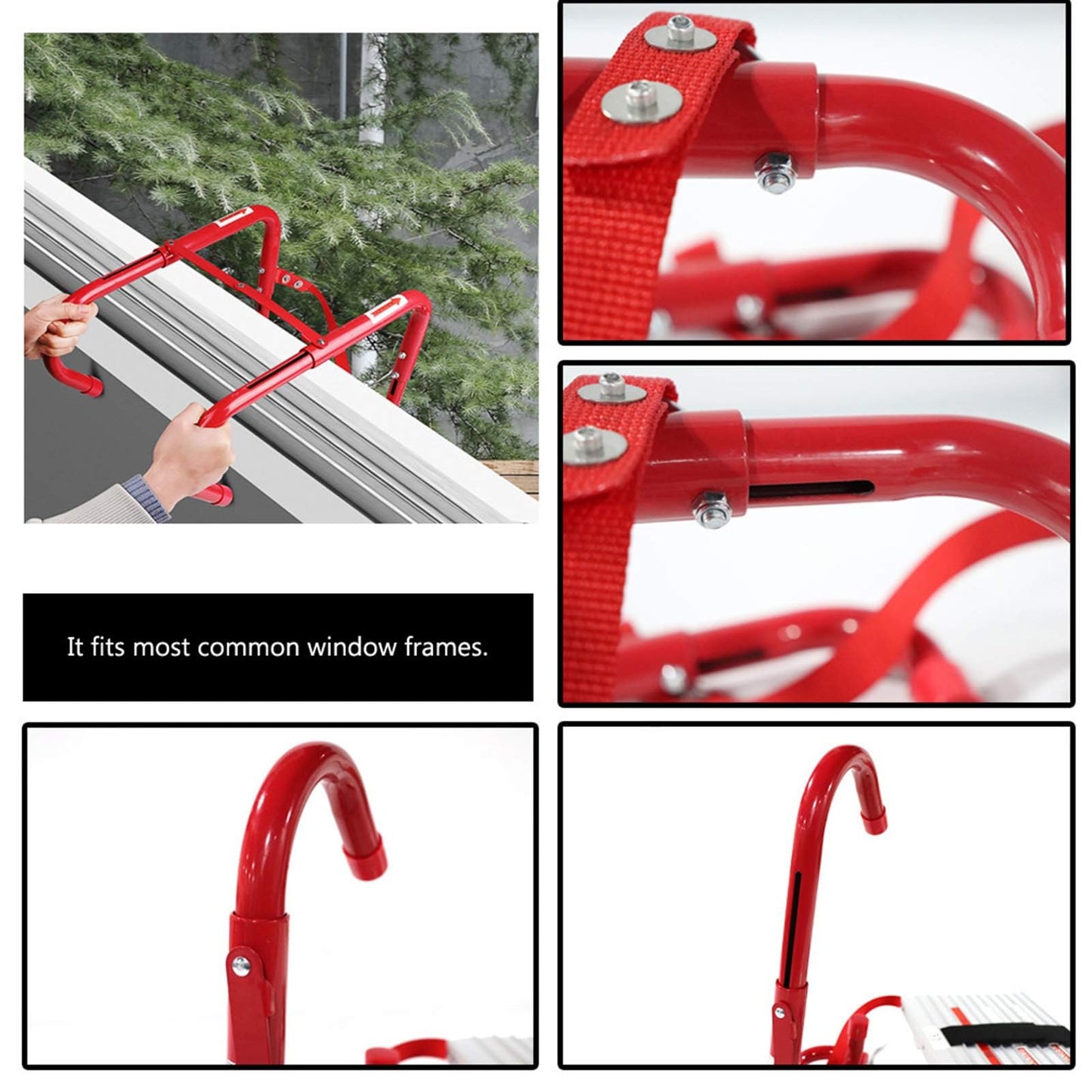 Emergency Fire Escape Ladder 2 Story,15 Ft