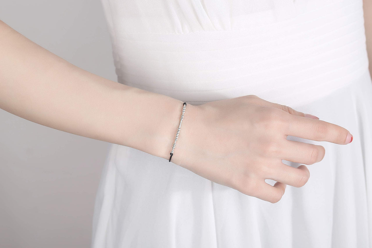 ASELFAD Luck This S-hi-t Morse Code Bracelet, Funny Birthday Gifts for Women,Retirement Gift, Birthday Present, Best Friend Gift