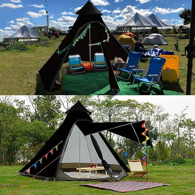 12'x10'x8'Dome Camping Tent 5-6 Person 4 Season Double Layers Waterproof Anti-UV Windproof Tents Family Outdoor Camping Tent | Double Layers, Waterproof, Anti-UV, Windproof, Family, Outdoor