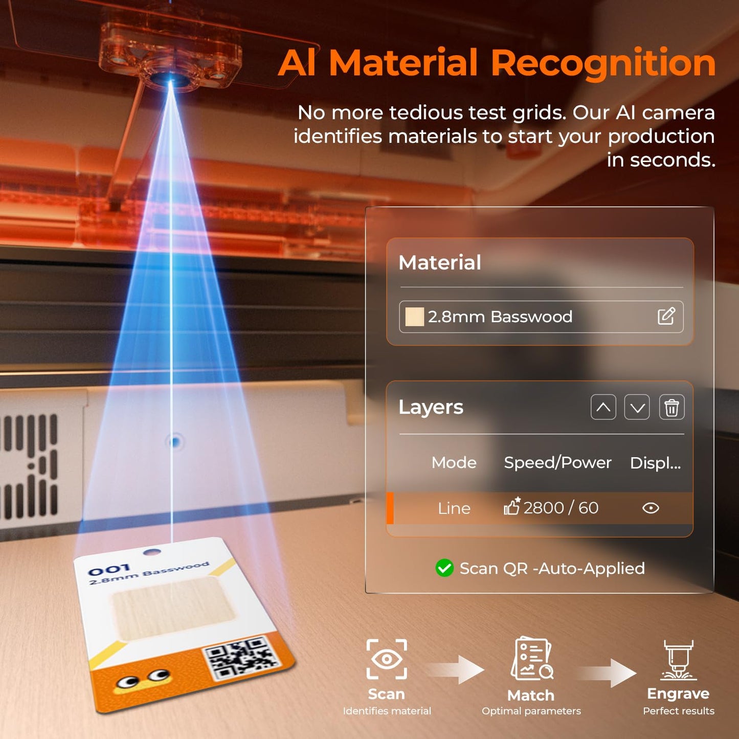 TOOCAA NOVA 10W Smart AI Laser Engraver with Rotary & Air Assist, Fully Assembled Enclosed, 5MP AI Positioning Camera & Auto Focus, Blade Cutting Panel, Class 1 Safety, No-Riser Tumbler Engraving