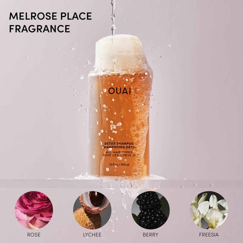 OUAI Detox Shampoo & Medium Hair Conditioner Bundle - Clarifying Shampoo for Build Up, Dirt, Oil, Product and Hard Water & Hydrating Conditioner for Medium Hair (2 Count)