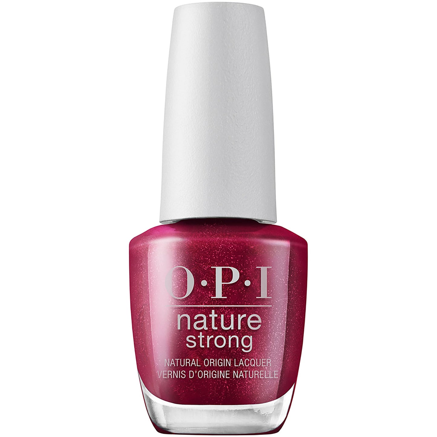 OPI Nature Strong Raisin Your Voice | Opaque Dark Red Crme Natural Origin Nail Polish | Plant Based, Vegan, Cruelty Free