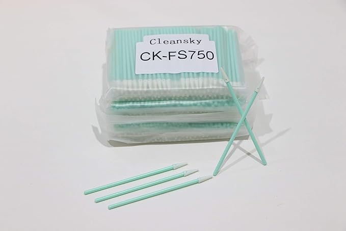 3.0" PCB Board Cleaning Swabs, Cleanroom Lint Free Pointed Foam Tip Swab for Camera, Optical Lens, Electronics, Detailing, Small Hole and Hard-to-Reach Area CK-FS750 (100)