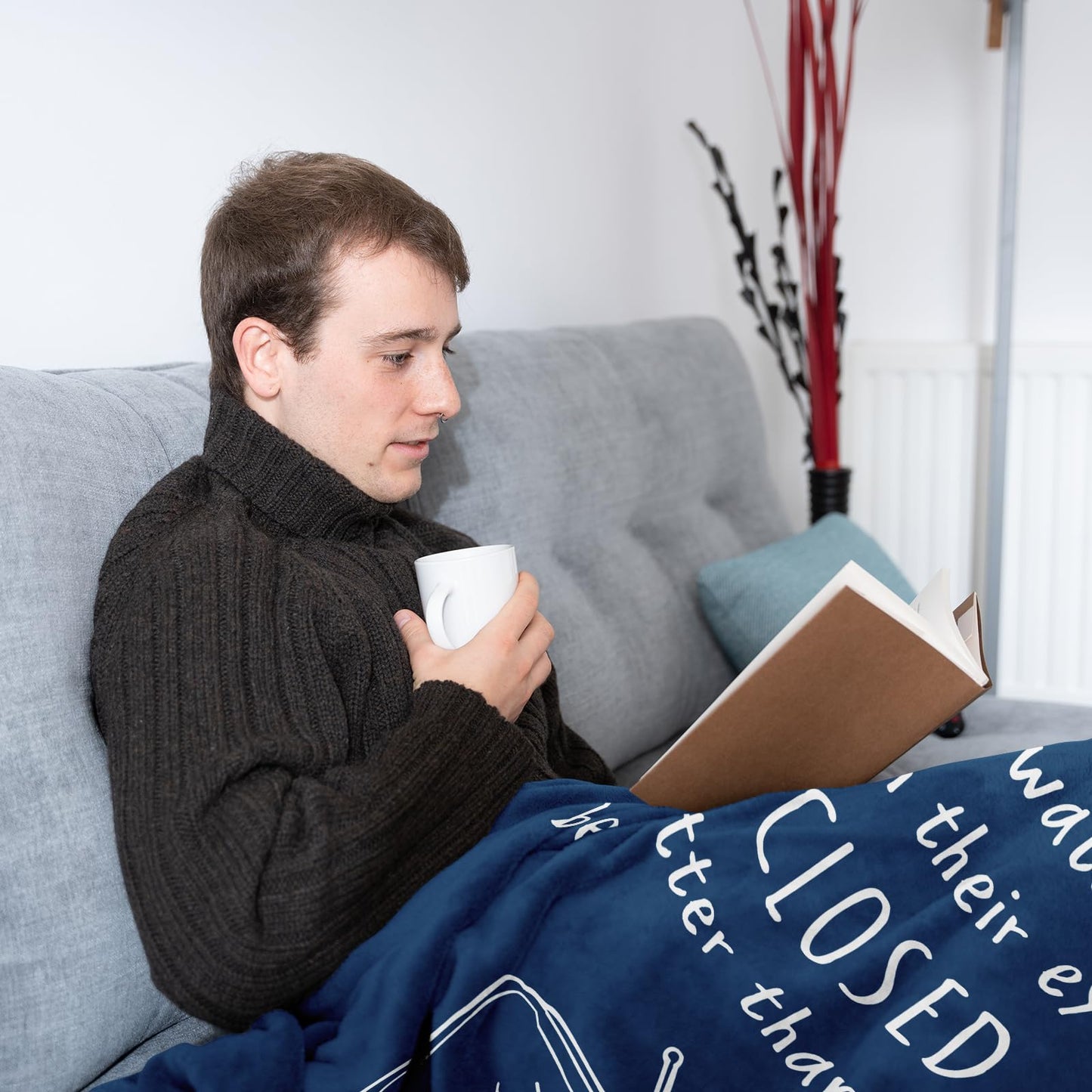 Funny Gifts for Men Adult, Humorous Birthday Gifts for Dad/Grandpa/Uncle/Brother, Cool Blanket Gifts for Husband Christmas, Gag Gifts for Someone Who Has Everything Soft Throw 50"X60"