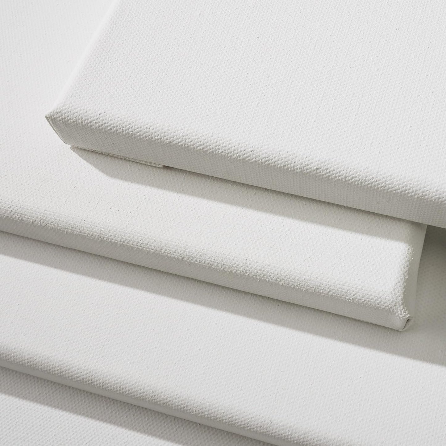 PHOENIX 8x8 Inch 6 Pack Artist Canvas - Small Square Stretched Canvases for Painting - 3/4 Inch Profile, 100% Cotton 11 Oz. Gesso Primed White Blank Professional Canvas Oil & Acrylic Paints