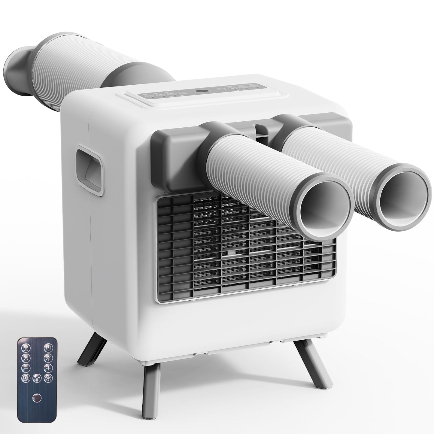 Disaenvir Tent Air Conditioner - Portable Air Conditioner 3300BTU, Compact Air Cooler AC Unit, 24 Hours Timer, Safety Lock, 3 Modes for Tent, Camping, RV, Truck, No Battery (White)