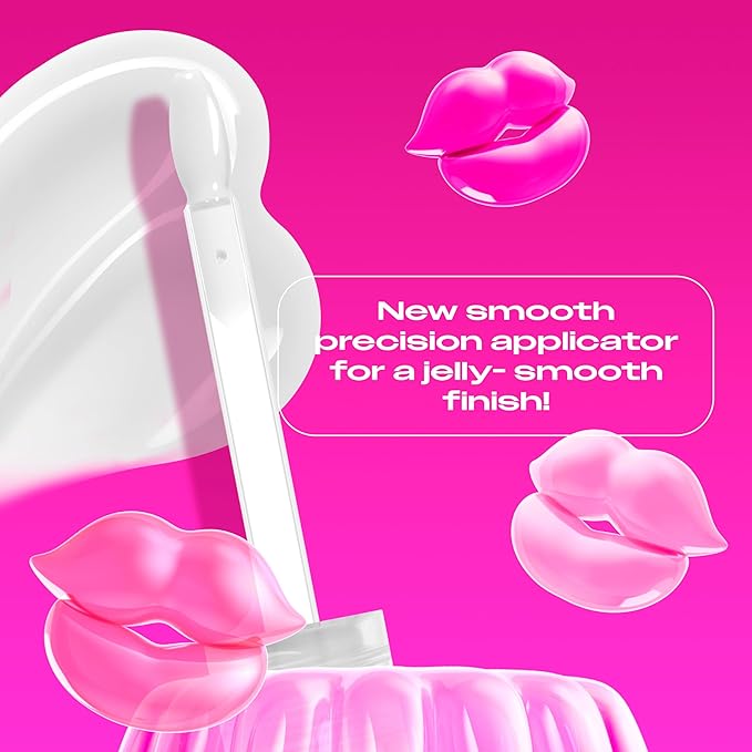 NYX PROFESSIONAL MAKEUP Jelly Job Lip Gloss, Lip Tint Gloss with Full-Bodied, Smoothing, and Hyper-Glossy Shine - Just Jelly (Clear)