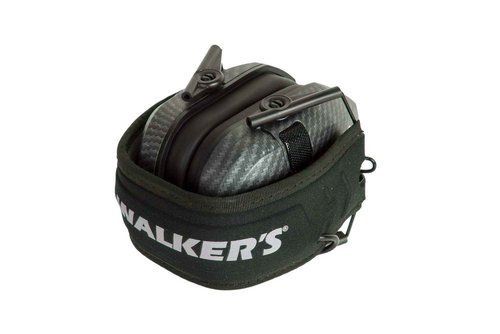 Walker's Game Ear GWP-RSEM-CARB Gear Hearing Plugs and Walker's Razor Walkie Talkie Handsfree Communication Bundle