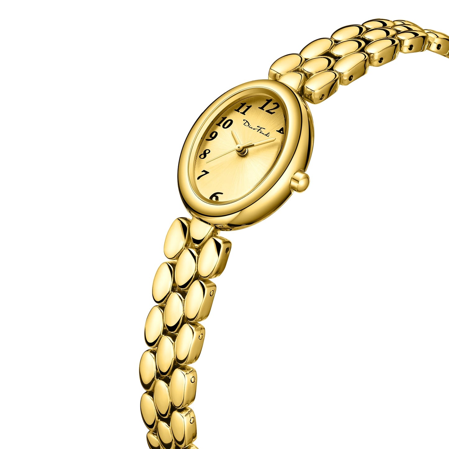 Diaofendi Women’s Gold Quartz Watch Updated Small Luxury Wristwatch with Stainless Steel Band, Stylish Casual Bracelet, and Included Tools (All Gold)