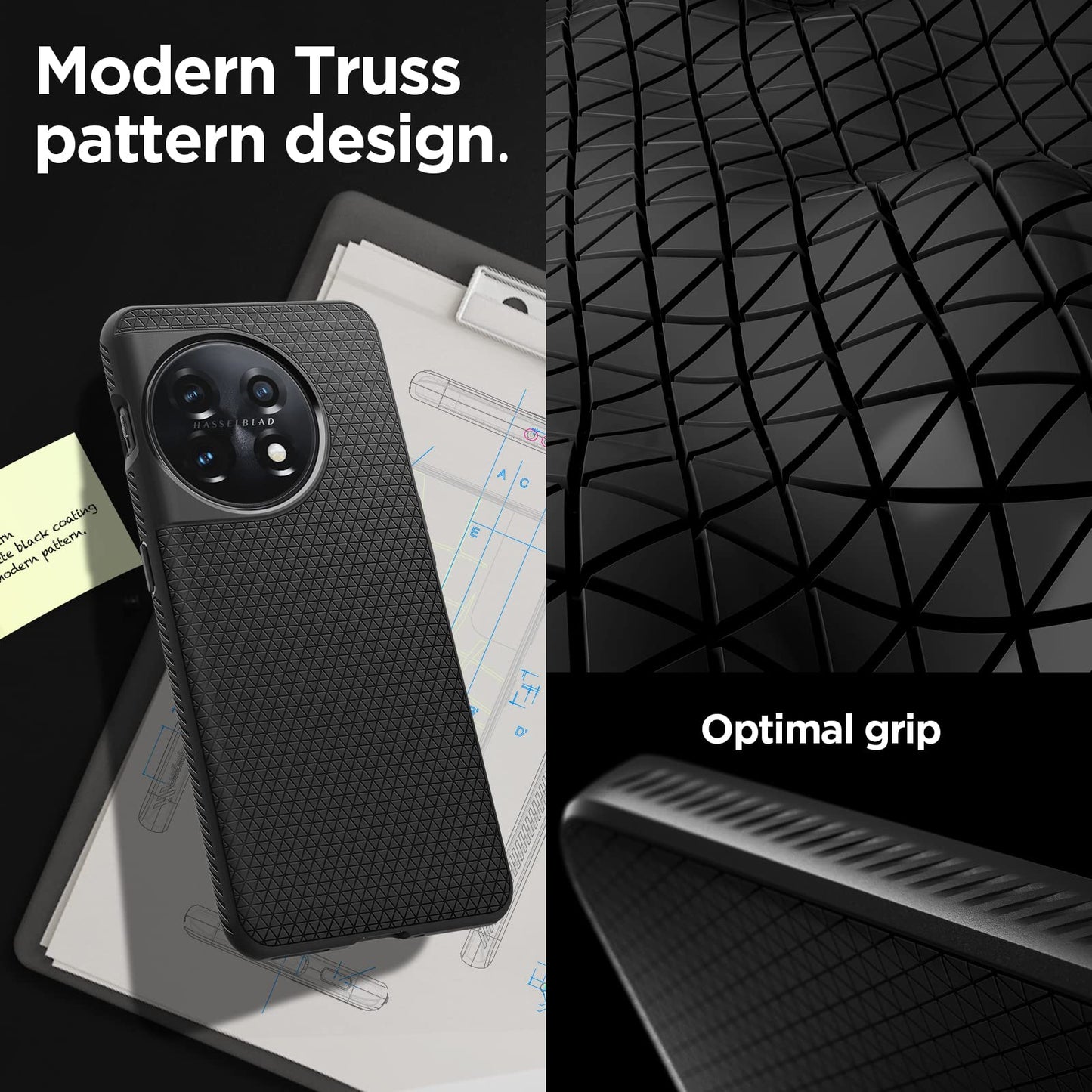 Spigen Liquid Air Designed For Oneplus 11 Case (2023) - Matte Black