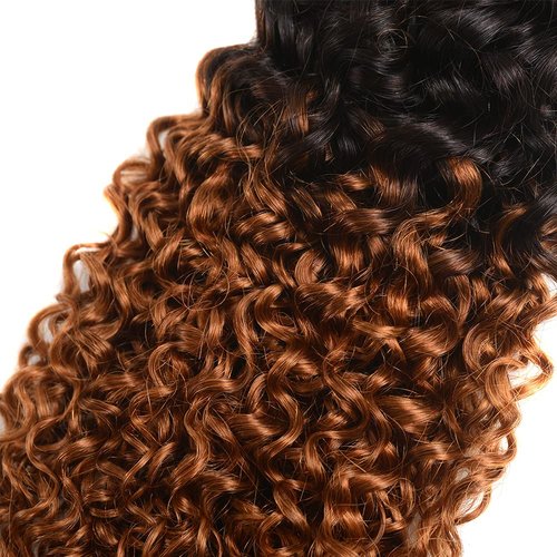 Ombre Water Wave Bundles Human Hair Brown Bundles 18 20 22 Inch 8A Peruvian Virgin 1B30 Water Wave Bundles Human Hair Extensions 2 Tone Black and Brown Bundles Human Hair