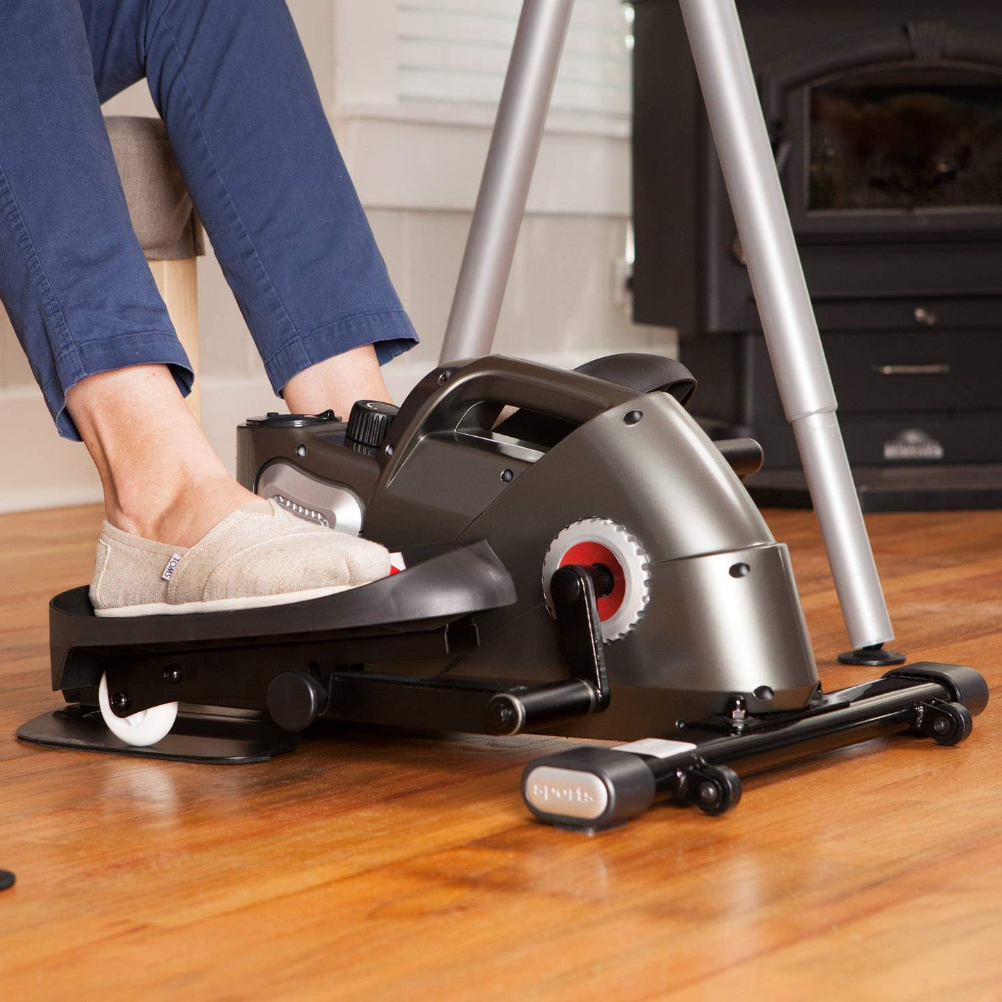 JFIT 50-1000-PEWj/Fit Under Desk & Stand Up Mini Elliptical, Pewter, 27.2 x 15 x 11 inches