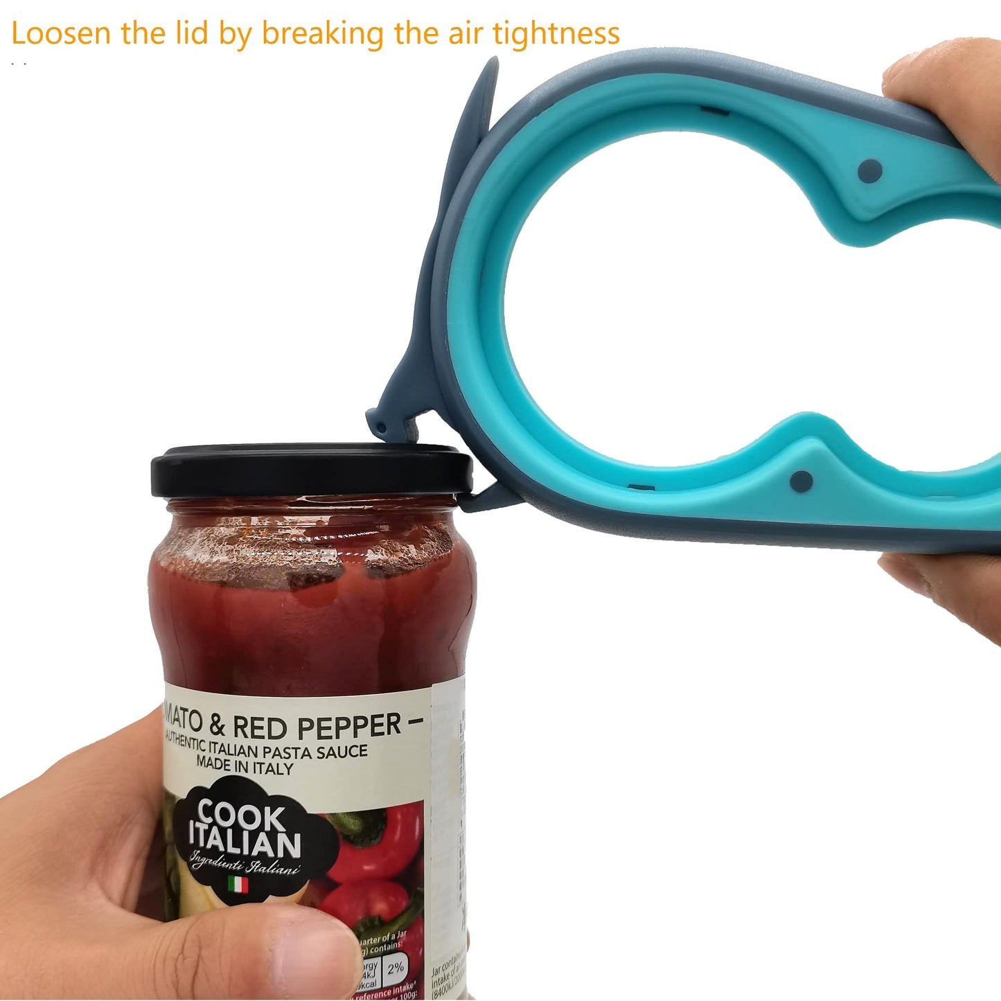 Otstar Jar Opener Bottle Opener and Can opener for Weak Hands,Seniors with Arthritis, Elderly, Jar Lid Opener Gadgets with Rubber Jar Opener Gripper Pad and Corkscrew Opener