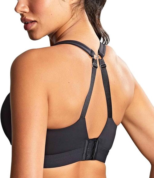 Panache Women's Endurance Wired Sports Bra | Black 28DD | High Impact, Supportive Sports Bra for Women, Exercise & Workout Bra