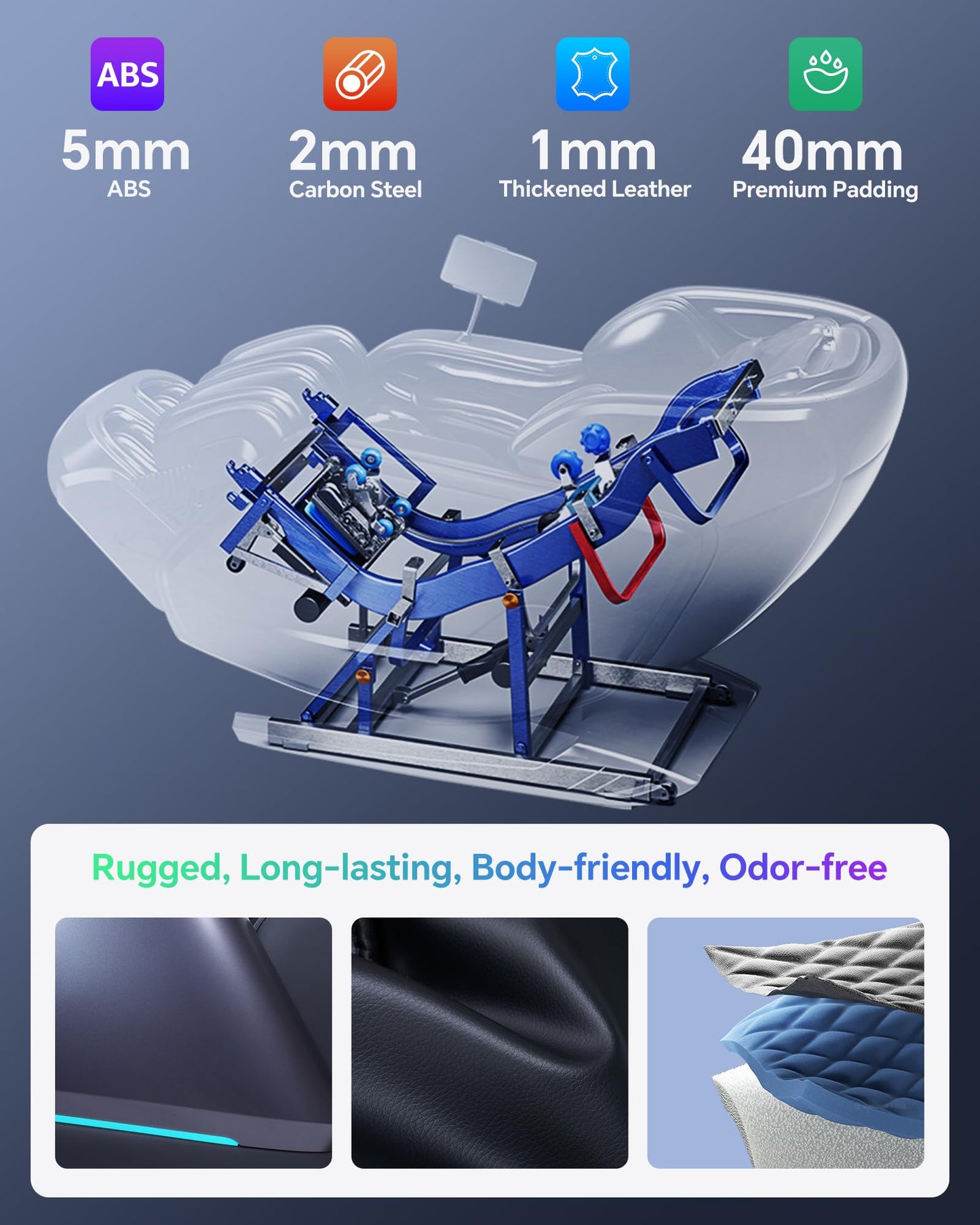 4D+3D Dual Mechanism Massage Chair Full Body, Zero Gravity Massage Chair Recliner with Segmented Dual SL Track, AI Fatigue Health Detection, 160° Flat Stretch, 8" HD Touchscreen & Voice Control, Black