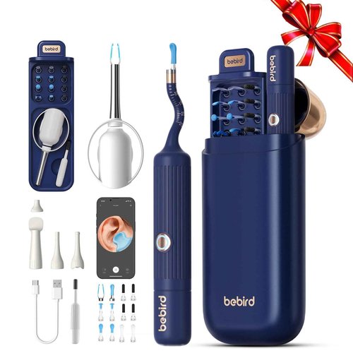 Ear Wax Removal Tool Camera, IP67 Waterproof Ear Cleaner with Camera, Visual Ear Pick Tweezers Wax Remover, Ear Cleaning Kit for Family Adults/Kids