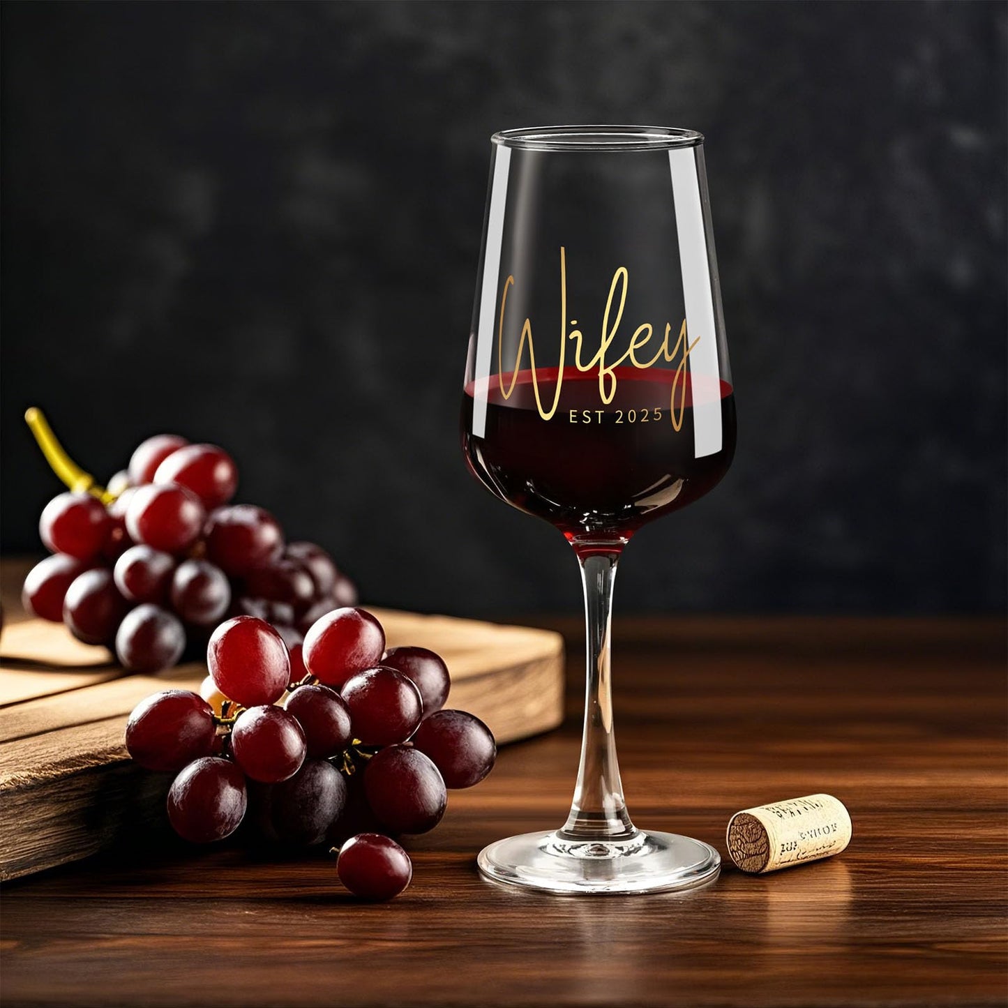 Astonlink Bridal Shower Gifts, Bride to be Bachelorette Gift for Bride, Wedding Gift Bridal Engagement Gifts for Couples - 15.5 Oz Wine Glass