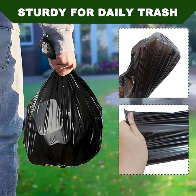 Dog Waste Bags 200 Pcs, Dog Waste Can Liners for 5L Dog Poop Trash Can Outside, 5 Pack Dog Poop Bags Rolls, Dog Poop Bags for Outdoor, Poop Bags for Dogs (200 PCS)