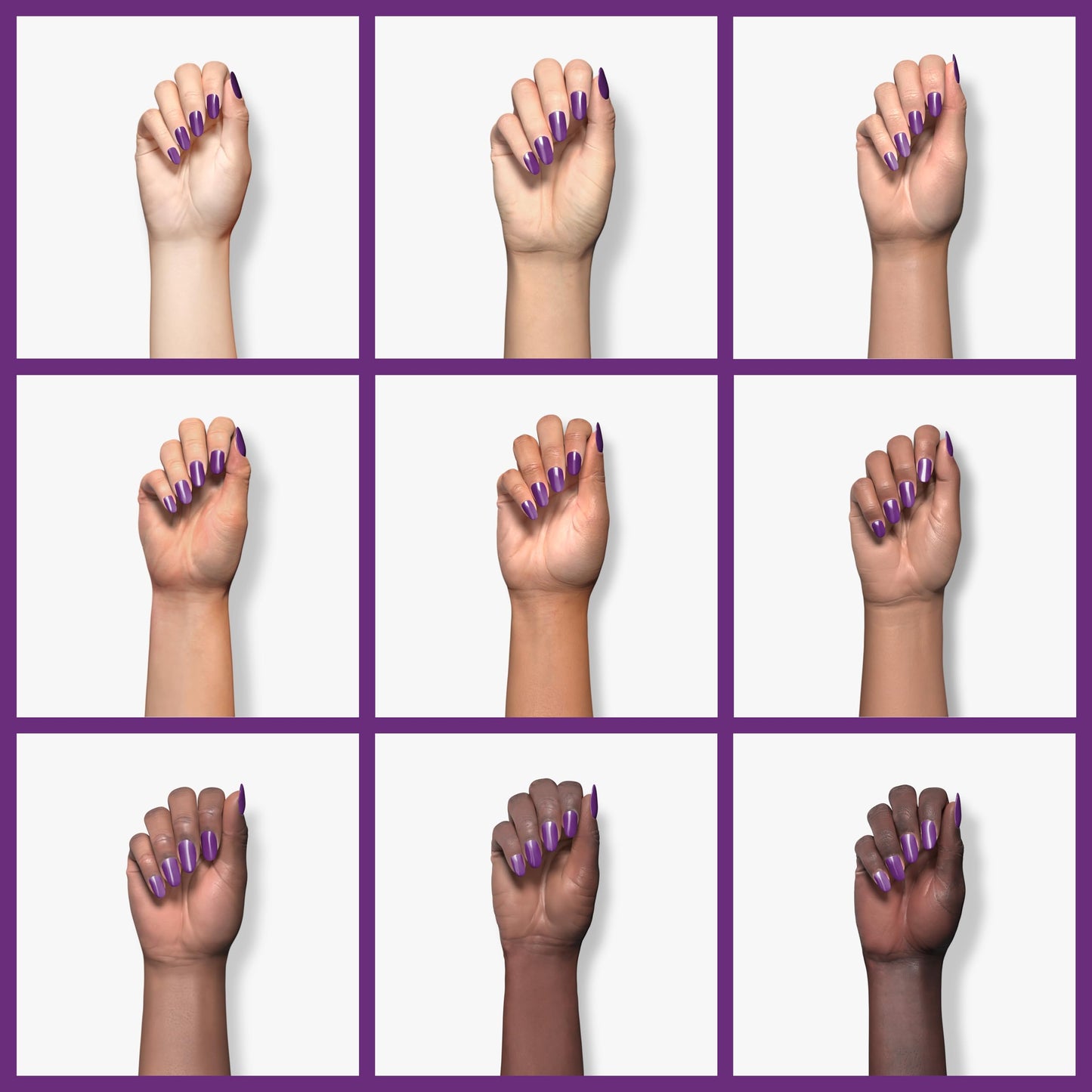 Ella+mila Professional Quick Dry Long-Lasting & Chip-Resistant Nail Polish - Samba Collection Purple Reign - 0.45 fl oz