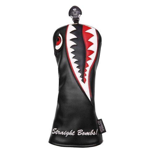 New Flying Tiger Warshark Golf Headcover for Golf Club Available for Driver/Fairway/Hybird (One Set(1Dr+1Fa+1Hy))