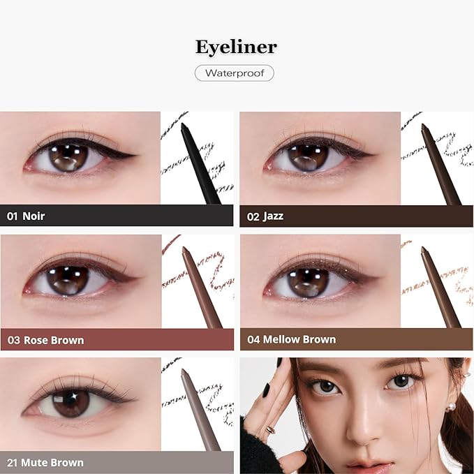 BBIA Last Auto Gel Eyeliner 17 Color – Multi-Use Longwear & Waterproof Mechanical Eye Liner Easy Drawing with Smooth Texture Smudge-Resistant Shadow & Glitter Vegan Korea Eye Makeup (12 CREAM BEIGE)