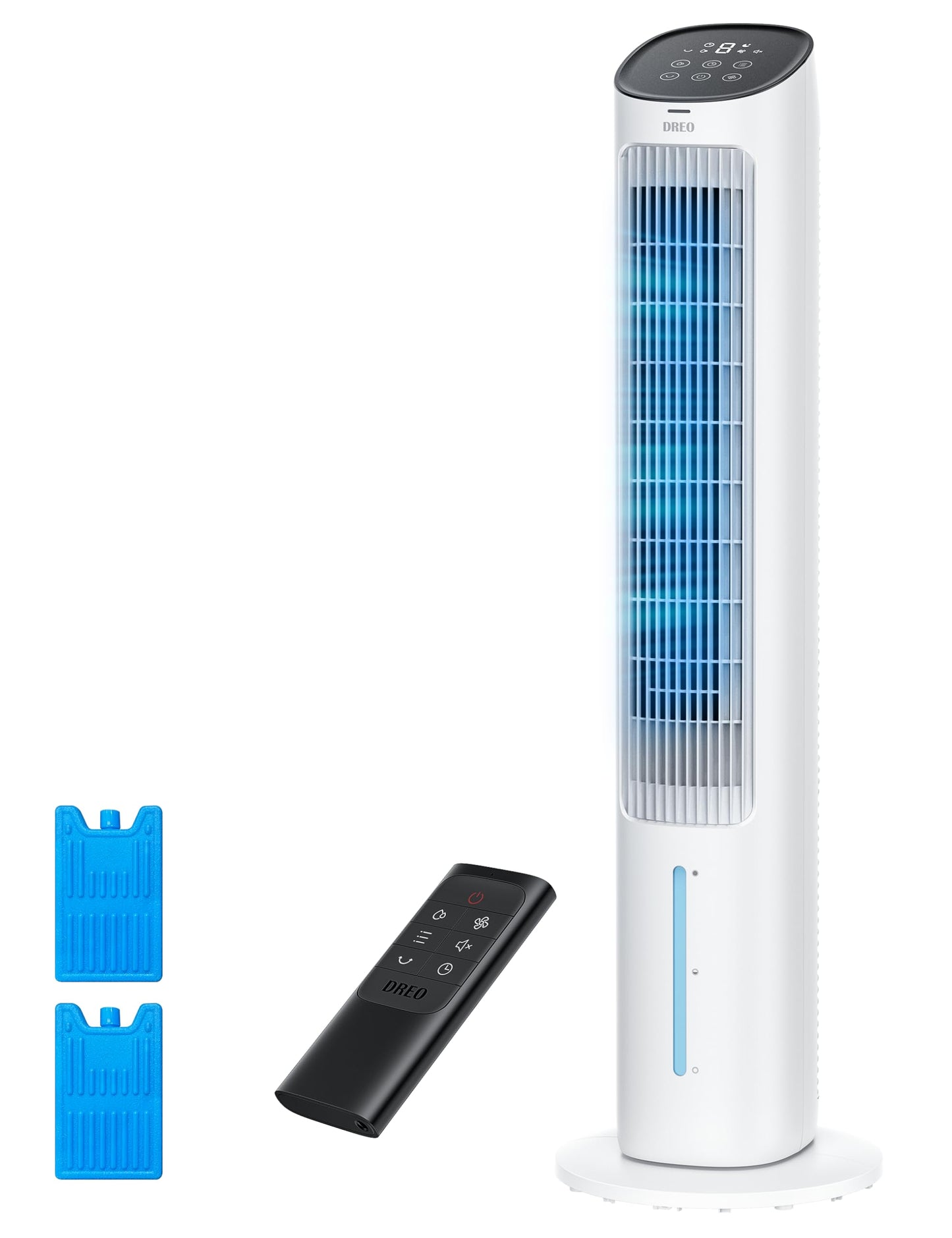 Dreo Evaporative Air Swamp Cooler, 40    Standing Fans That Blow Cold Air, 80 Oscillating Bladeless Cooling Fan For Bedroom, Rem