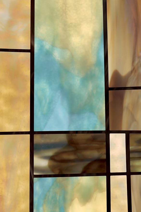 Artscape City Lights | Privacy Window Film with Vibrant Colored Pattern | Non-Adhesive & UV Protection | Easy to Apply & Removable | 24 x 36 Inches | Made in USA