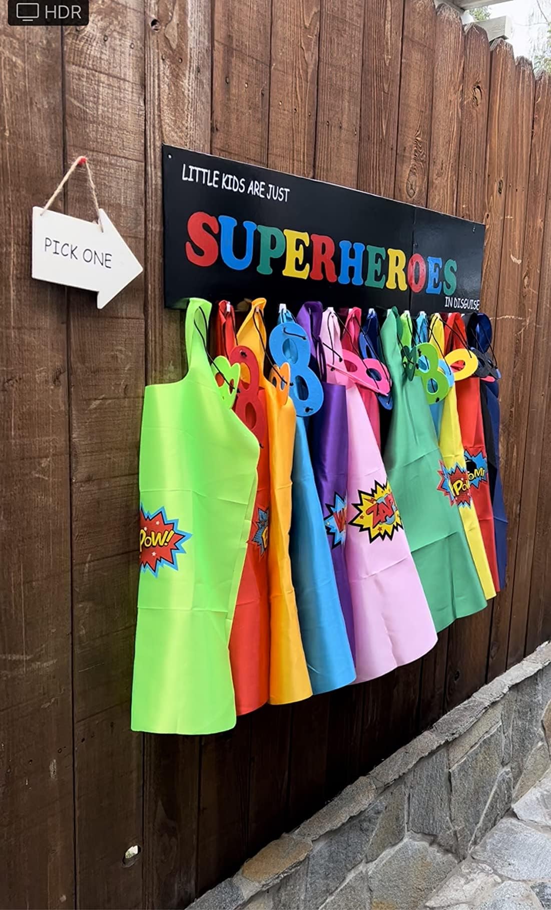 Kidsfere Superhero Capes and Masks for Kids Boys Girls 24 sets with Stickers Decoration for Super hero themed Birthday Party or Class Activity