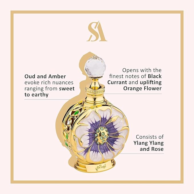 Swiss Arabian Layali - Luxury Products From Dubai - Long Lasting And Addictive Personal Perfume Oil Fragrance - A Seductive Signature Aroma - 0.5 Oz