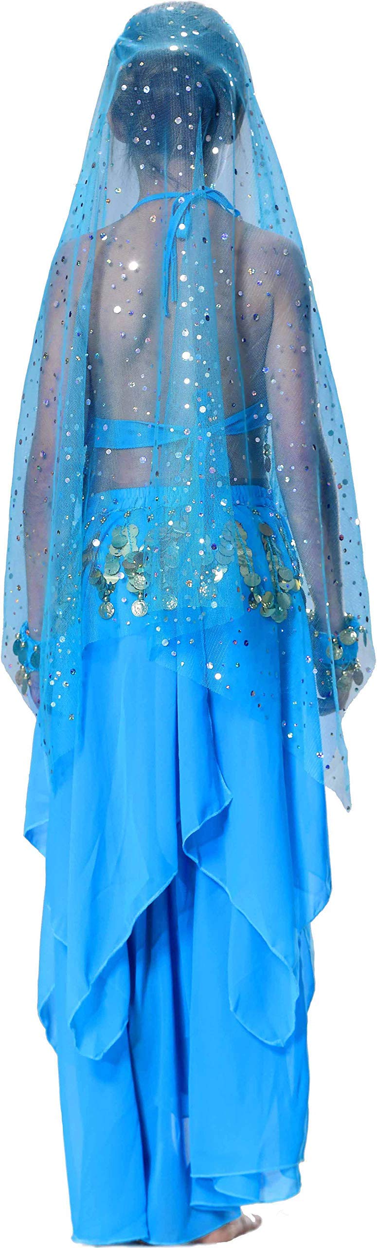 Genie Costume for Girls Halloween Costume Kids 4T 4 5 6 7 8 10 12 14 16 S M Blue