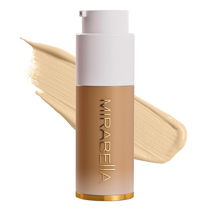 MIRABELLA - Invincible for All HD Liquid Foundation, Moisturizing Face Products for All Skin Types, Full-Coverage Lightweight Foundation Makeup, Moisturizing & Hydrating Beauty Care, Medium M140