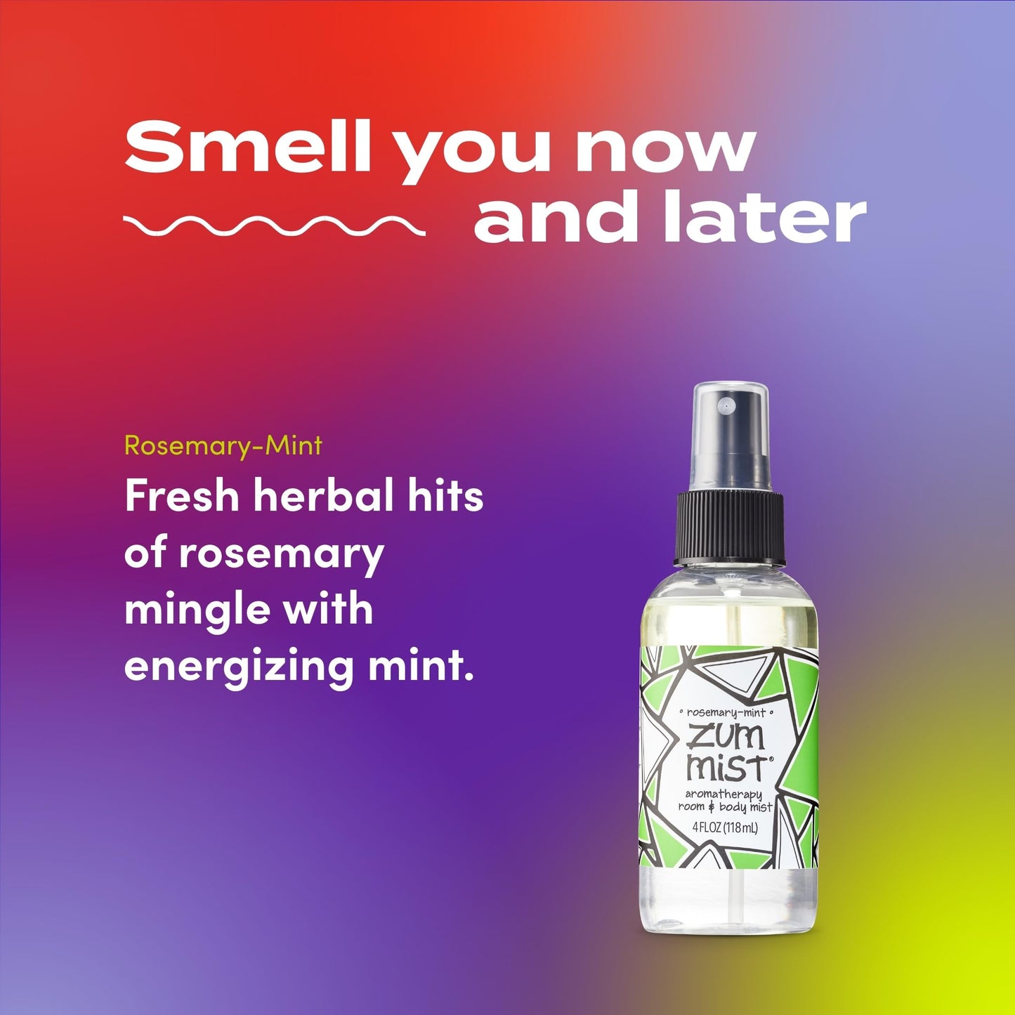 Indigo Wild Zum Mist Room & Body Spray - Aromatherapy Essential Oil Spray - Natural Body Mist & Room Spray - Rosemary-Mint Scent