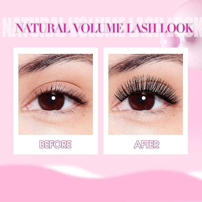 FADLASH False Eyelashes Kit 10 Pairs Mink Lashes Wispy with Tweezer Fake Eyelashes Natural Look Handmade Eyelashes Fake Lashes Strips (LDM-65 Kit)