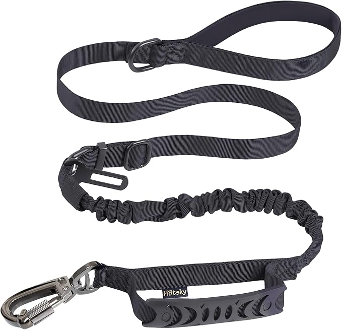 Hotsky Tactical Dog Leash Heavy Duty for Medium Large Dogs That Pull,4-6Ft Strong Bungee Shock Absorbing No Pull Dog Leash...