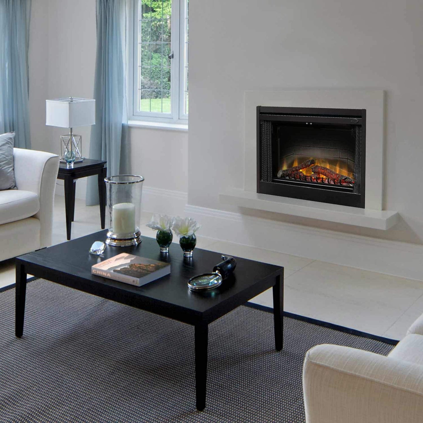 Dimplex BF Series 39" Standard Built-in Electric Firebox (Model: BF39STP), 4915/7170/9220 BTU, 120/208/240 Volt, 1440/2100/2700 Watt, Black
