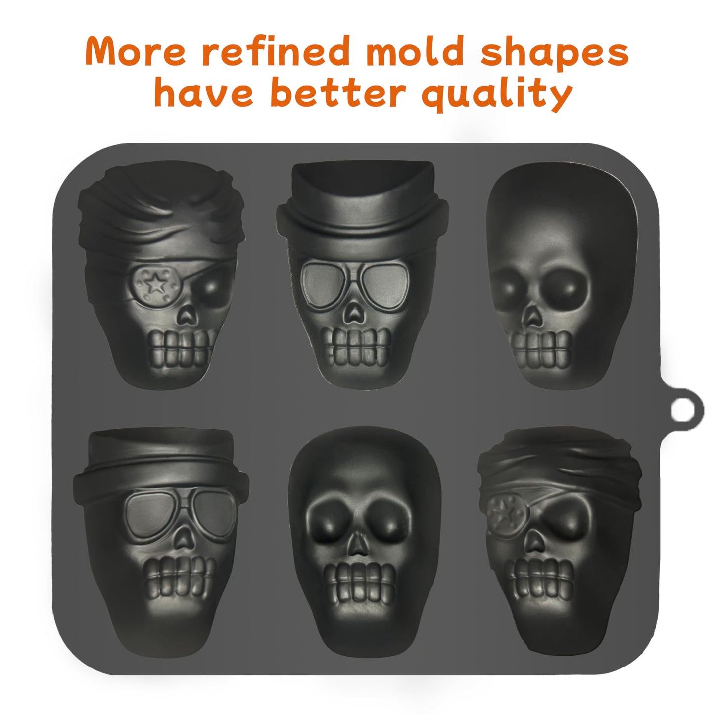ZeaoqiT Halloween Skull Cake Pan Silicone Large Size Skull Baking Molds，Baking Skull Cake Molds for Chocolate, Pudding,Cakes,Jello, Candy